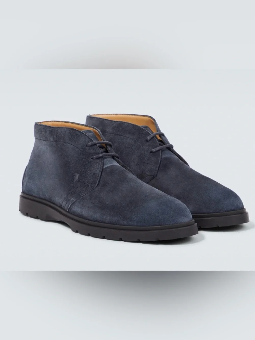TOD’S Polacco Navy Suede Chukka Boot Sz 8 Ibrido Estivo 59K